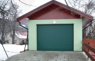 Rolovací garážová vrata montáž zevnitř
